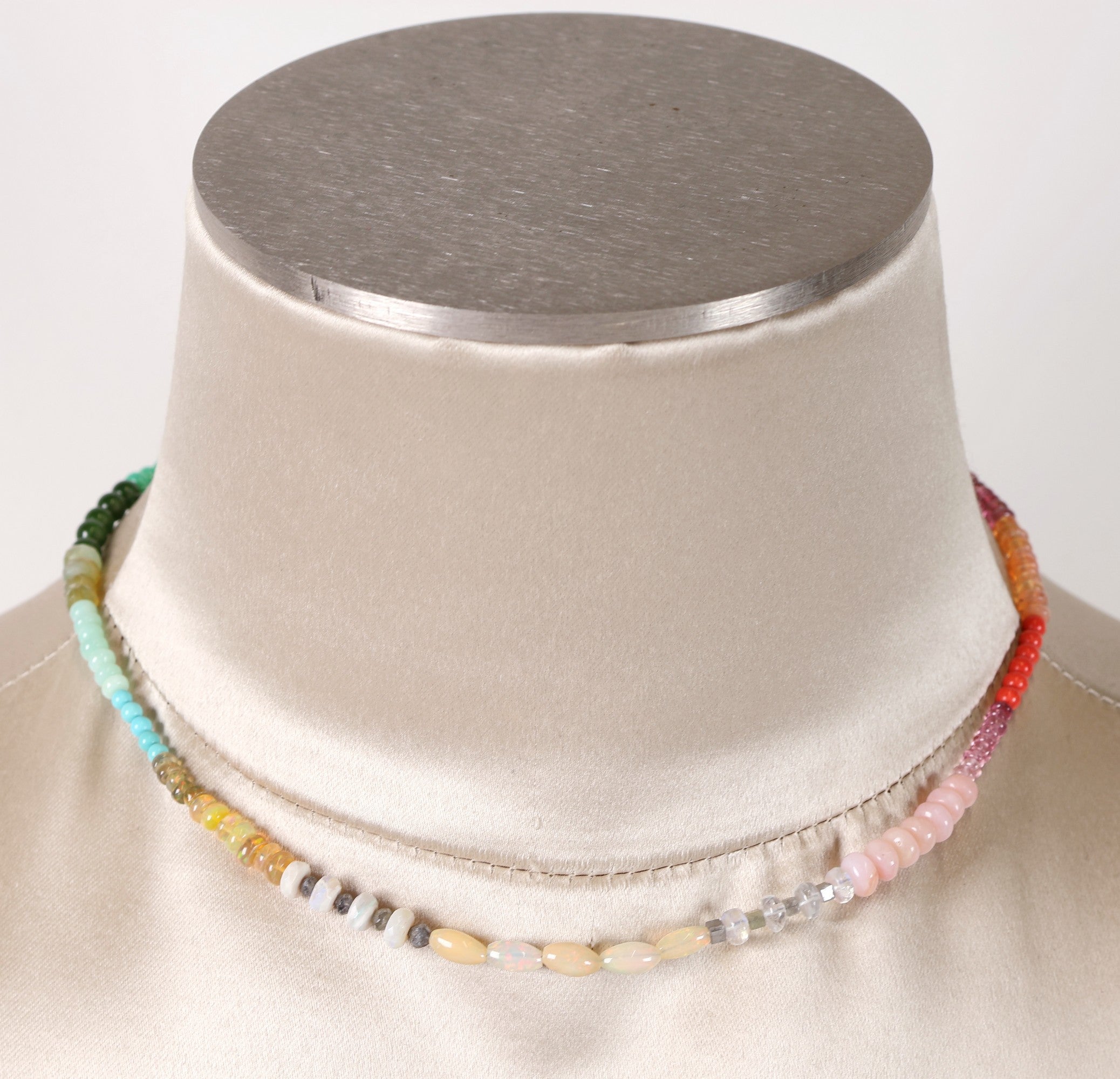 Mixed Semi Precious Bead Necklace